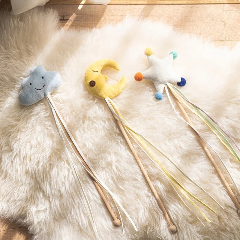 Игрушки для кошек, милые, забавные, звездное небо, прорезыватель, палочка, пластиковые игрушки для домашних животных, для кошек, Интерактивная палочка, товары для кошек