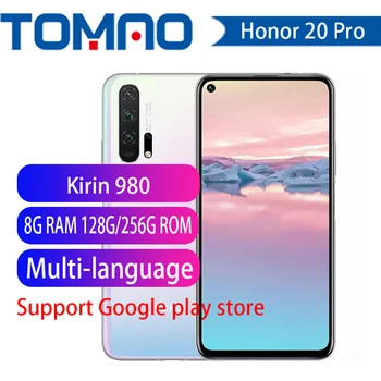 

Global Version Honor 20 Pro Smartphone 8GB 128/256GB Kirin 980 Octa Core 6.26 inch FHD+ 2340X1080P 48.0MP+32.0MP Fingerprint NFC