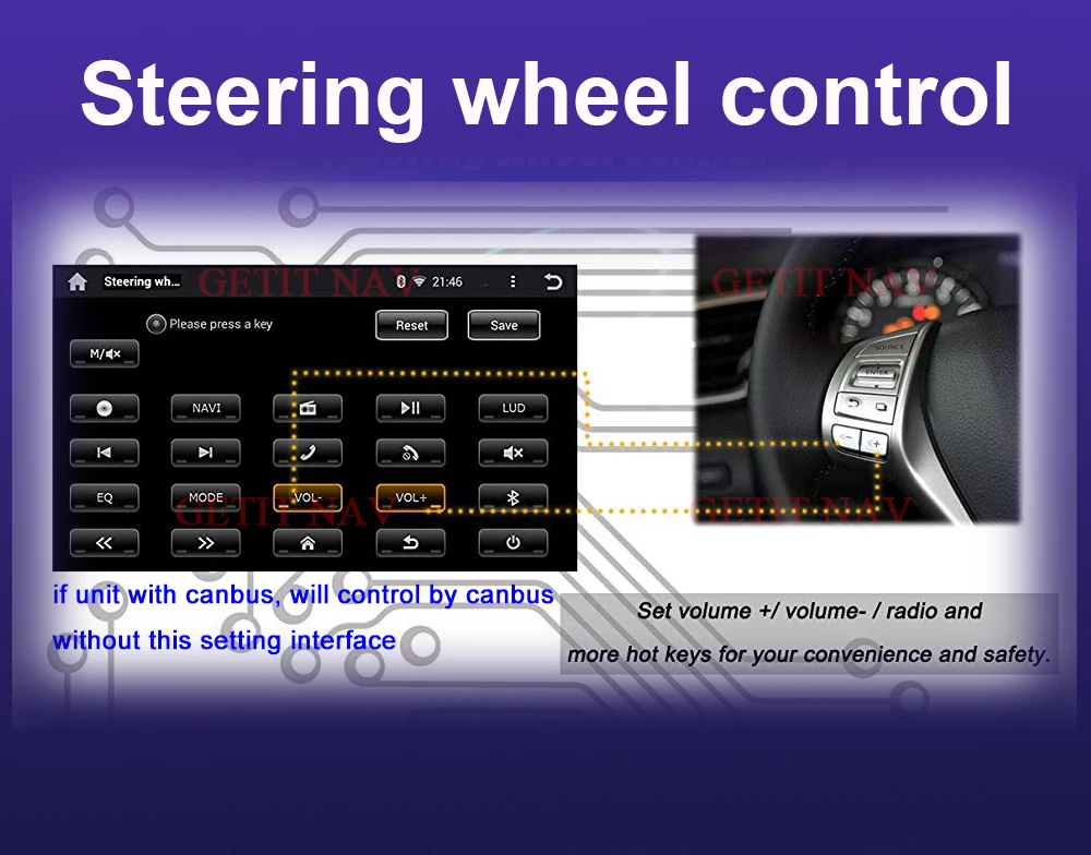 12 steering wheel control