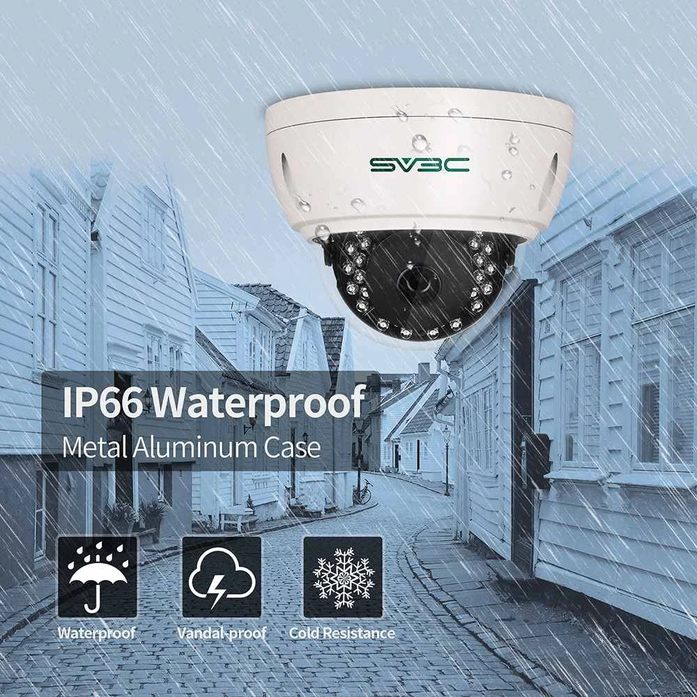 SV3C D13POE-5MPL-A HD 5MP 3,6 мм Водонепроницаемая Wifi ip-камера ONVIF H.264/H.265 65FT ночная версия обнаружения движения для детского монитора