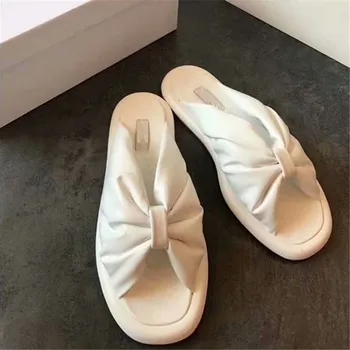 

Women Slippers Zapatos De Mujer Flats Chaussures Femme Butterfly-Knot Ladies Shoes Low Heels Female Shoes Outdoor Scarpe Donna