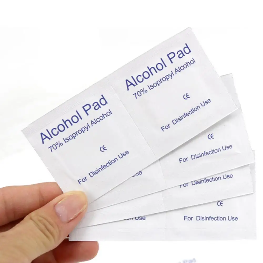 100Pcs Alcohol Wipes Disposable Disinfection Alcohol Wipes Alcohol Piece