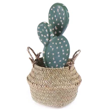 1 шт 10*11*13 см корзина для хранения ротанговая соломенная корзина плетеная Складная Цветочная корзина