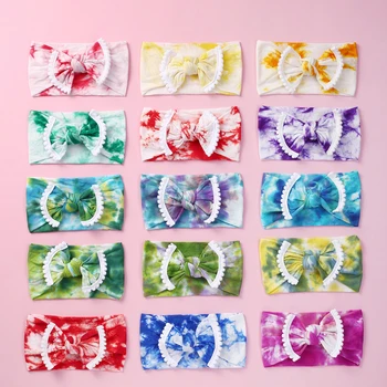 

Baby Bow Nylon Headband For Girls 23pc/Lot Spring 2020 Kids Soft Elastic Round Head Wrap Newborn Bow Hairband Hair Accessories