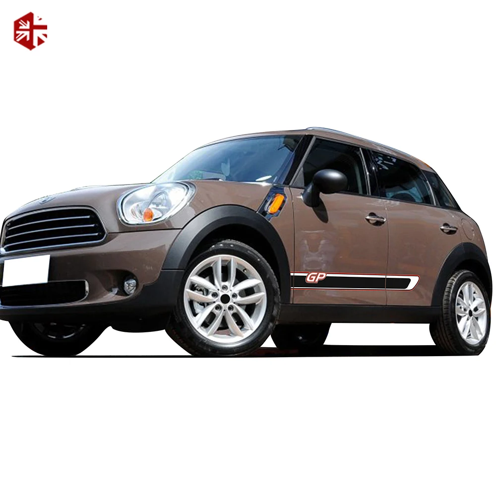 2 Pcs Side Stripes Sticker MINI GP Styling Graphics Vinyl Body Decal For MINI Cooper S Countryman R60 2010-2016 JCW Accessories