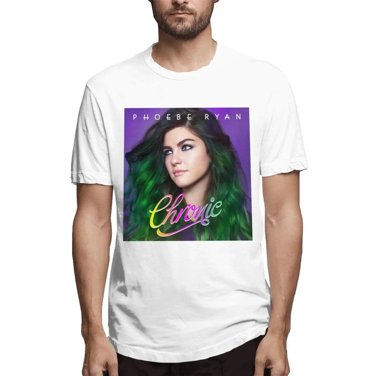 FGHFG Mens T Shirts Print Phoebe Ryan Short Sleeve TFGHFG for Men |