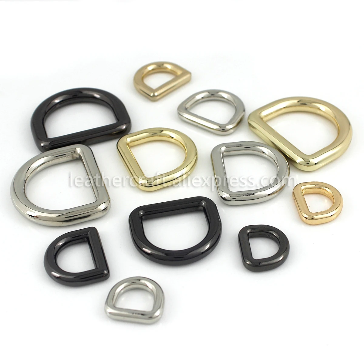 Металлическая литая d образная Пряжка 2 шт. петли для тесьмы кожаного ремесла