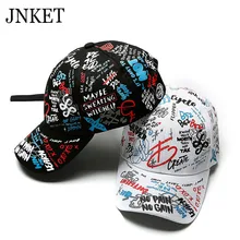JNKET, бейсбольная кепка с принтом граффити для родителей и детей, кепки с длинным ремешком в стиле хип-хоп, бейсболки, кепки для улицы, солнцезащитная Кепка, кепка с буквенным принтом