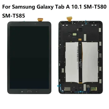 10.1 "assemblea LCD del Touch Screen del Monitor dello schermo del pannello di visualizzazione con la struttura per la linguetta della galassia di Samsung un SM-T585 T580 T585 di 10.1 SM-T580