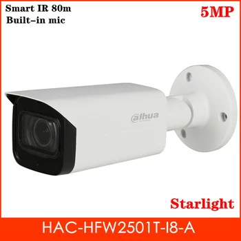 

Dahua 5MP Starlight Security Camera HAC-HFW2501T-I8-A Built-in Mic HD/SD output HDCVI Camera Outdoor Camera for cctv system