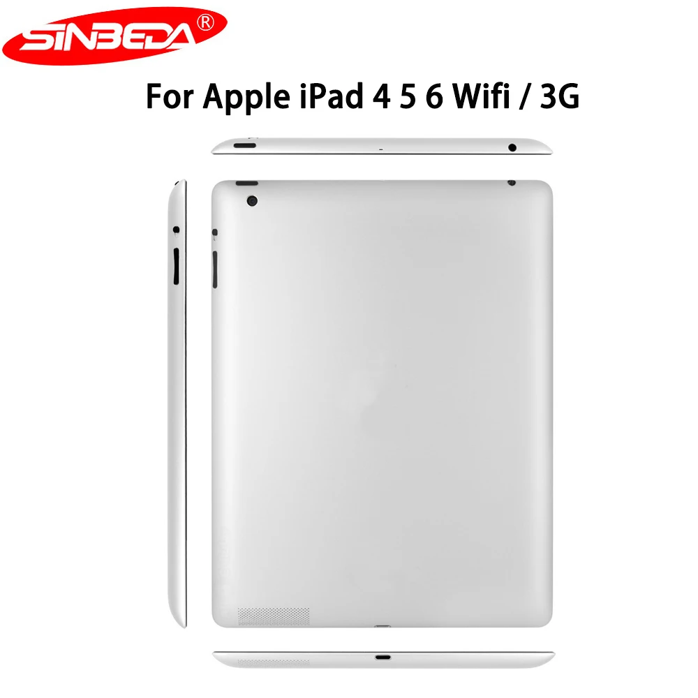 

Sinbada METAL Back Case For Apple iPad2 3 4 Wifi/3G Battery Cover Durable Protective Rear cover Cover Replacement Parts