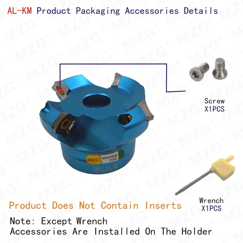 MOSASK AL-KM резки адаптер AL-KM12R63-22-4T лезвие из твердого сплава SEHT1204 ЧПУ Алюминий торцевая фреза