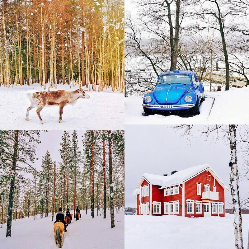 DIY Winter Snow House Square Drill Diamond Painting Photo Custom Colorful Handmade Rhinestone Mosaic Kids Home Room Wall Decor | Дом и сад