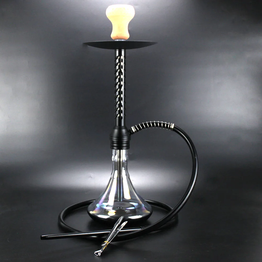 2021 New Hollow Hookah With Glass Base Plate&water Pipe& Bowl Nargile