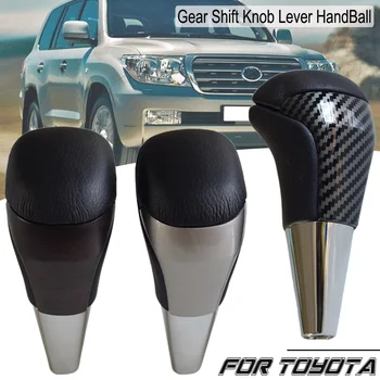 

Car Styling ABS Leather Gear Shift Knob for Toyota Land Cruiser 200 2016 2017 2018 2019 2020 AT Car Stick Gear Lever HandBall