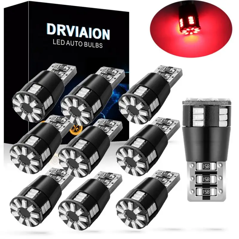 2 шт. T10 W5w Canbus Led светильник декодер анти-мерцания нет ошибок 24 smd 3014