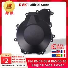 Cvk motor capa do estator do motor capa do cárter capa lateral escudo para yamaha YZF-R6 r6 2003 2004 2005 r6s 2006 2007 2008 2009 2010