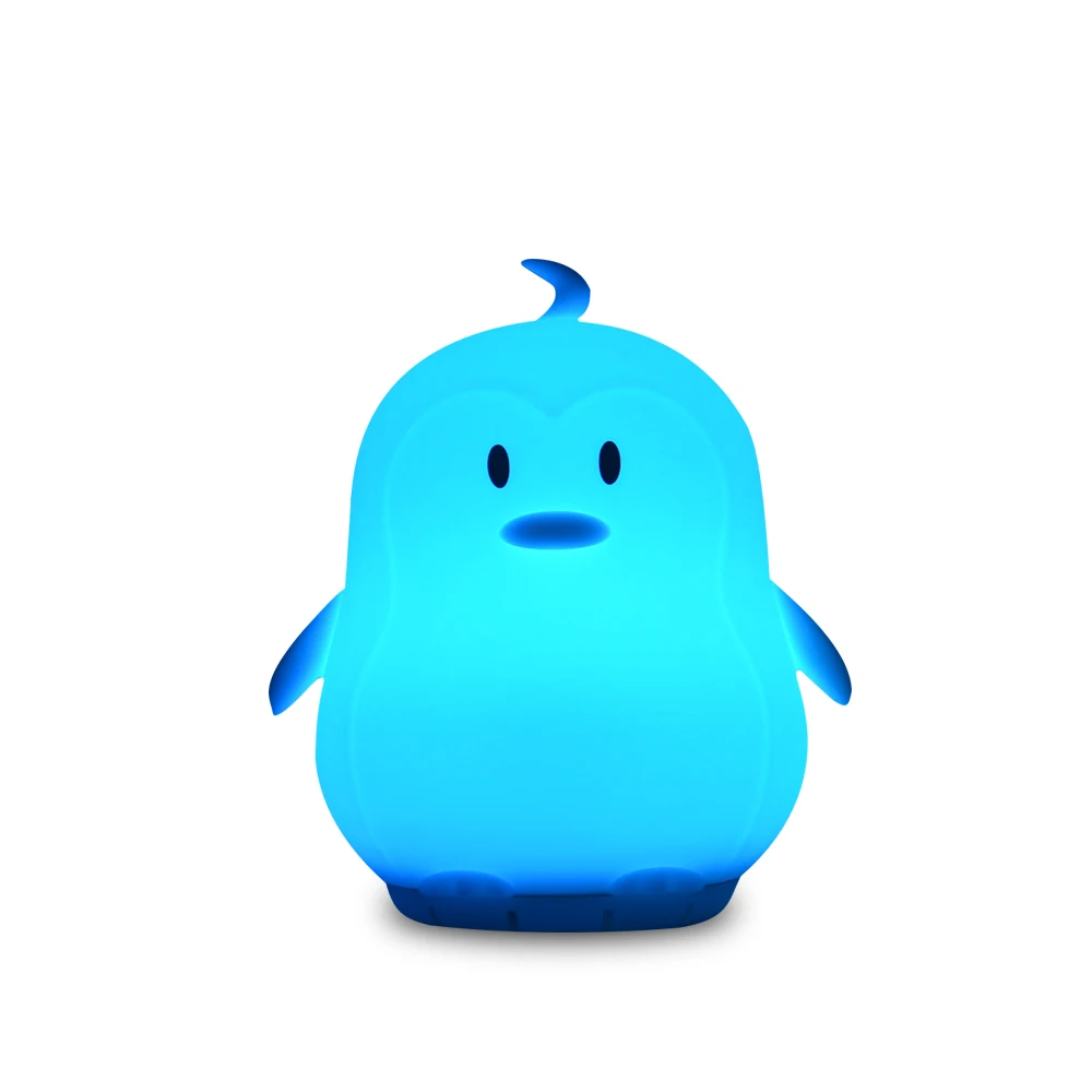 Силиконовая музыкальная лампа в виде лисы и пингвина беспроводной Bluetooth динамик