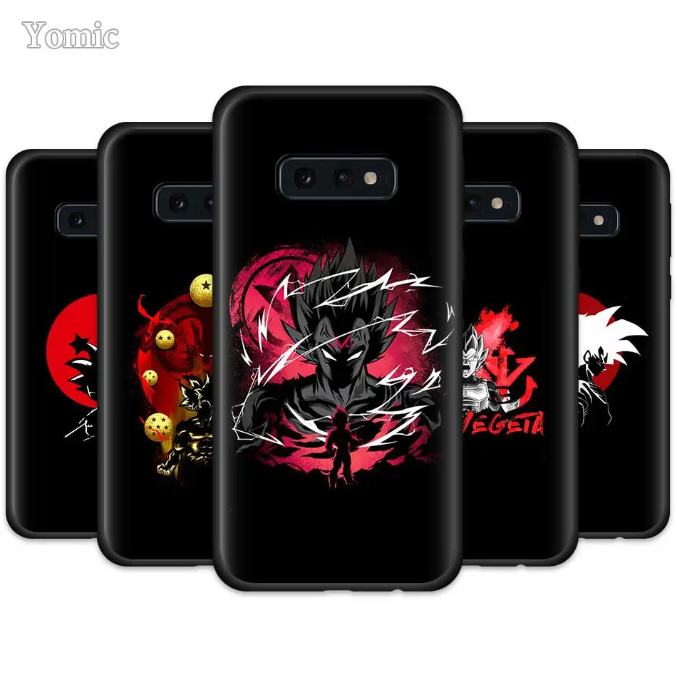 

Dragon Ball Vegeta Goku Ozaru Case for Samsung Galaxy S10e S10 5G S9 S8 Plus S7 Edge Note 10 9 8 + Note10 Black Silicone Coque C