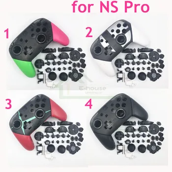 

For Nintend Switch Pro Controller replacement Housing Shell Cover Case with LR ZL ZR ABXY buttons set for NS Pro controller