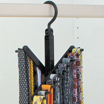 

Multifuction Storage Rack Tie Belt Organizer Rotating Ties Hanger Holder Closet Organization Wardrobe Finishing Rack Space Saver