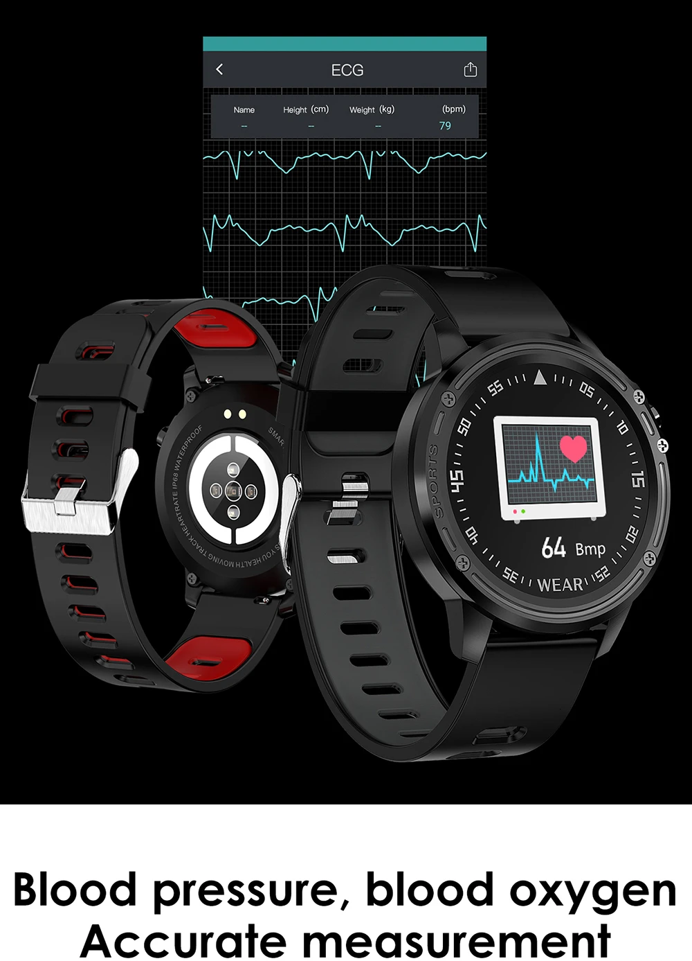 L7 L8 Bluetooth Смарт-часы для мужчин ЭКГ+ ppg Hrv монитор сердечного ритма артериального давления Ip68 Водонепроницаемый умный браслет Android Ios