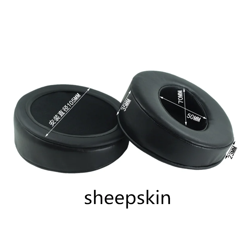 Наушники из овчины для Audio-Technica ATH-W5000 для DENON D2000 D5000 D7000 FOSTEX TH900, сменные наушники для наушников 105 мм