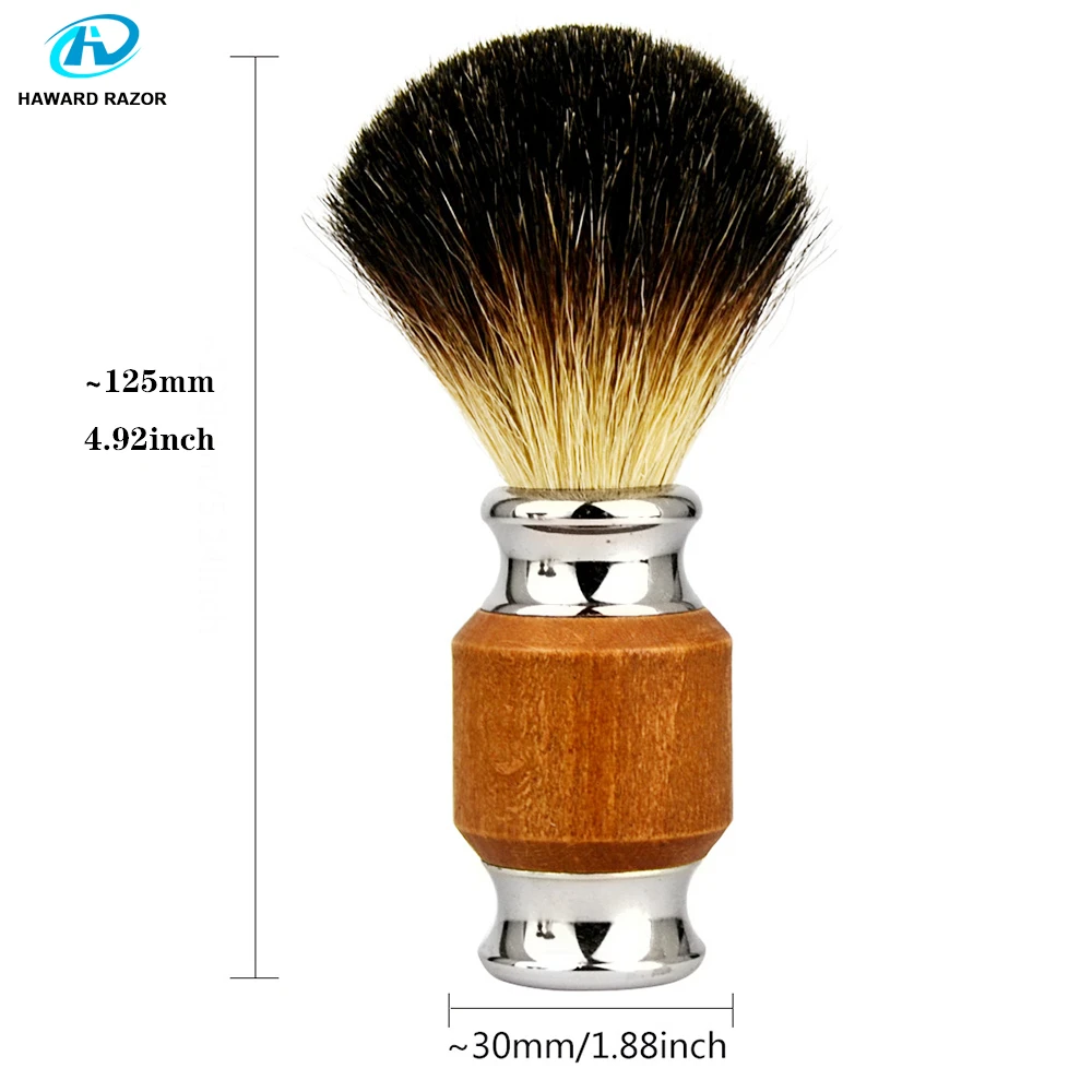 HAWARD Pure Badger щетка для бритья волос ручка из каучукового и цинкового сплава Мужская