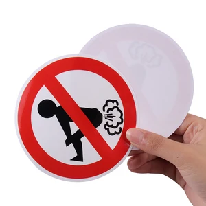 2PCS Interesting No Farting Car Sticker Funny Ass PVC Decal Car Styling Auto Decoration Accessories