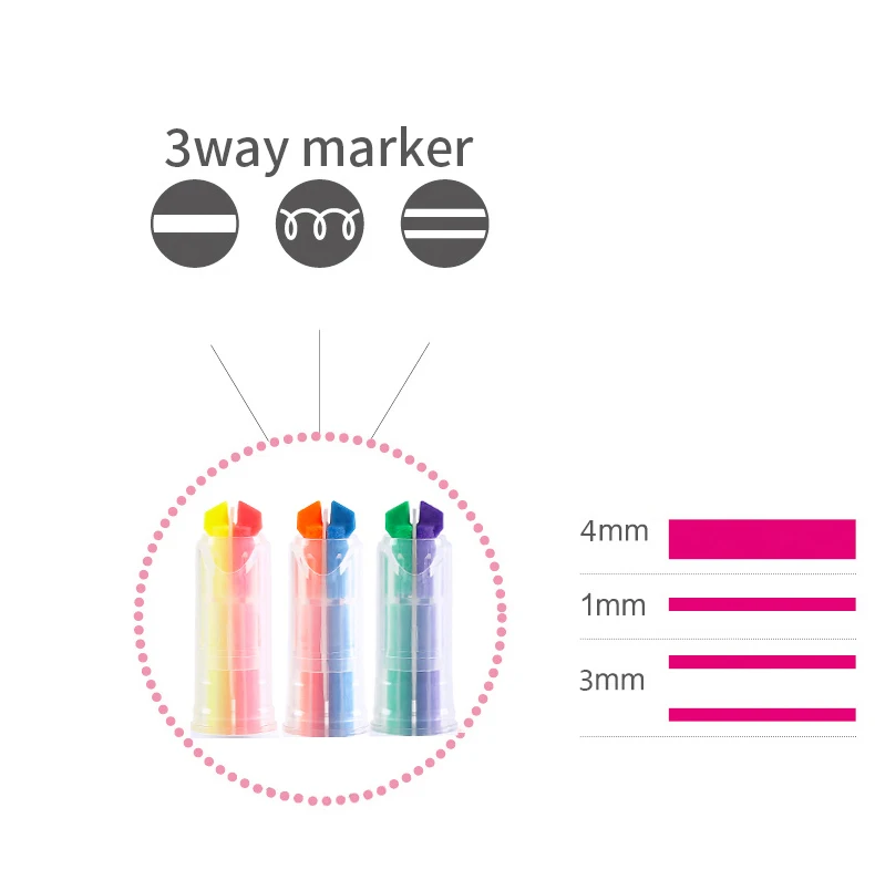 KOKUYO хайлайтер Жук кончик двойной цвет маркеры пастельный цвет текст маркер L303 L313