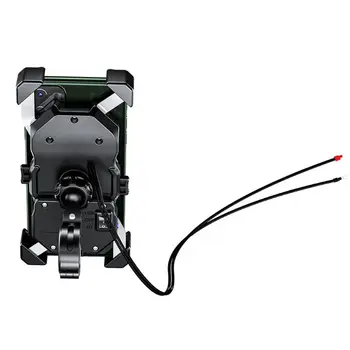 

Motorcycle Mobile Phone Mount Holder Stand with QC3.0 Quick Charge USB Charger 2020 New