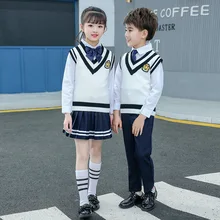 

British Clothes for School Female Cosplay Costumes for Kids Students Graduation Photo Japanese Anime School Uniform Suits New