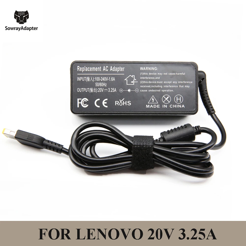 20V 3.25A USB контактный 65 Вт AC адаптер питания зарядное устройство для ноутбука Lenovo X1