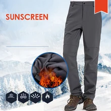 Мужские и женские длинные брюки для спорта на открытом воздухе водонепроницаемые горнолыжные брюки флисовые брюки для катания на лыжах треккинговые походные брюки для кемпинга
