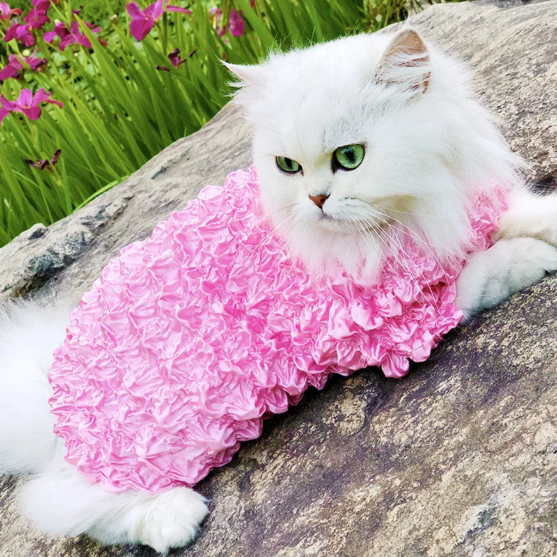 

Dog Shirt Pet Cat Clothes Color Magic Shirt Full Universal Summer Thin Section Yellow Clothings For Dogs