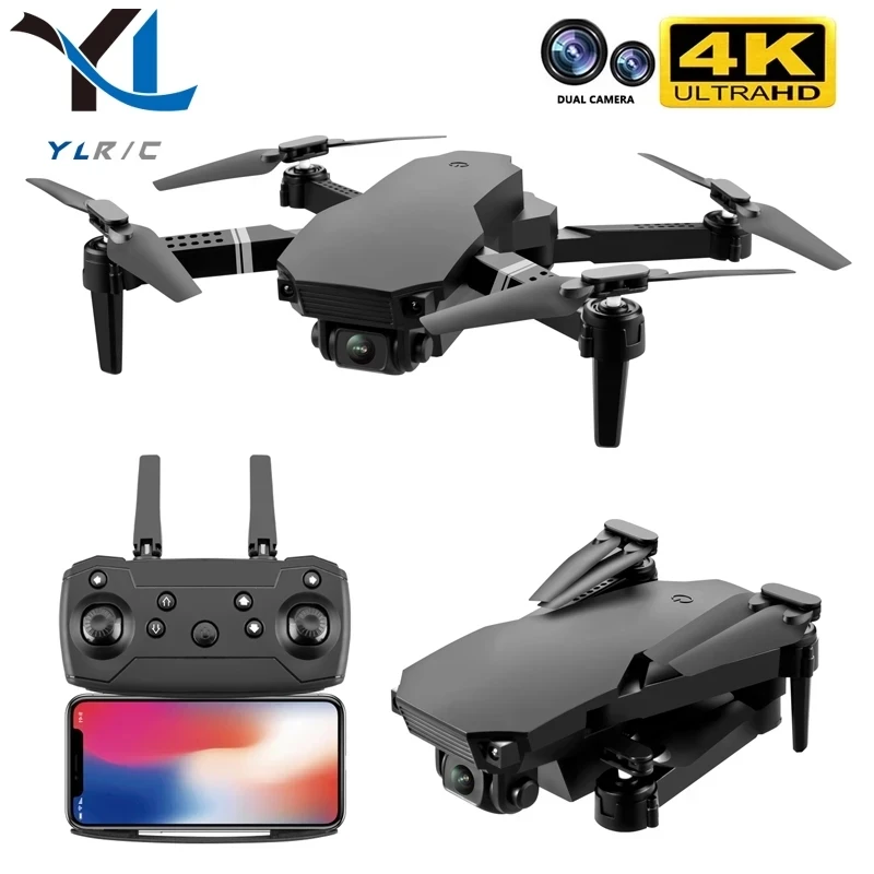 Nuevo 2021 S70 drone 4K Cámara dual de HD plegable de la altura de mantenimiento drone WiFi FPV 1080p transmisión en tiempo real RC Quadcopter juguete