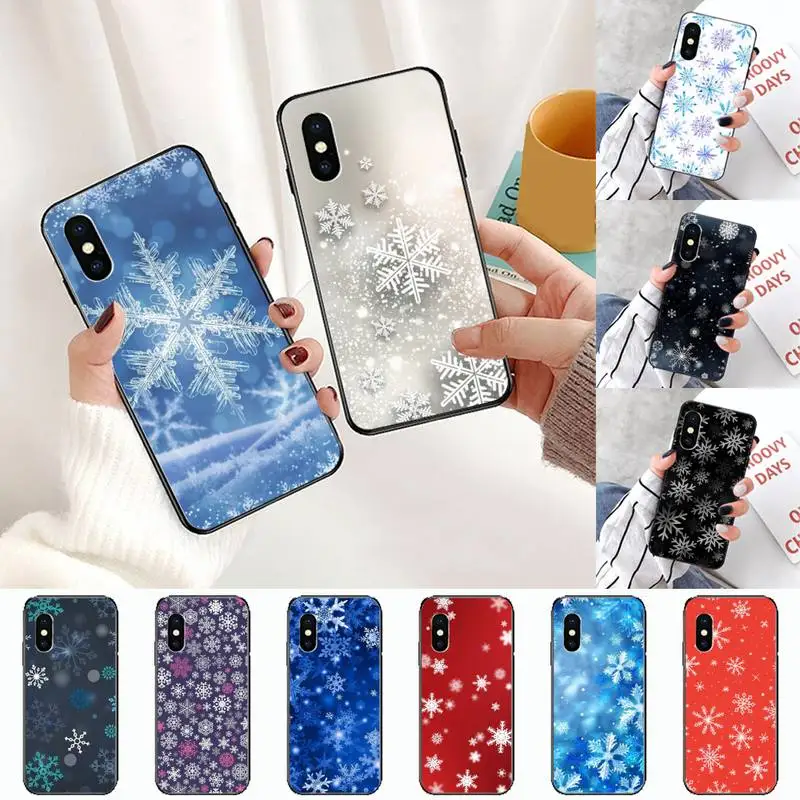 

Ice crystal snowflake Phone Case For Huawei Y5 Y6 II Y7 Y9 PRIME 2018 2019 NOVA3E P20 PRO P10 Honor 10