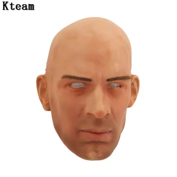 

Top Grade Realistic Cosplay Costume Party Halloween Wonderful Silicone Man Mask for Adult Cosplay Dress up Crossdress Man Mask