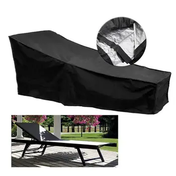 

Durable Portable Folding Waterproof Dust-proof Outdoor Recliner Cover Garden Rattan Recliner Waterproof Cover Beach Recliner