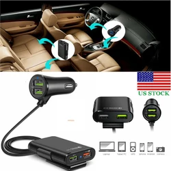 4-Port Multi universal USB Passenger Car Charger Front/Back Seat Adapter Quick Charge 3.0 black Car charger 4-Port Multi universal USB Passenger Car Charger Front/Back Seat Adapter Quick Charge 3.0 black Car charger