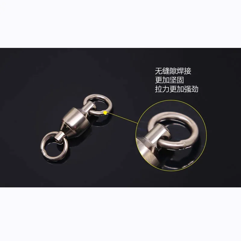 

Rotating Angling Supplies 8-shaped Ring Two Single Loop Welding Bearing Swivel Connector Fishing Gear