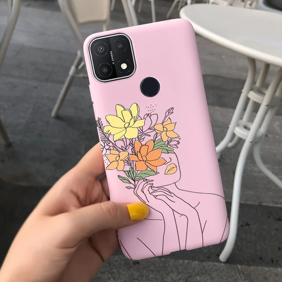 For OPPO A15 A 15 S Case Soft Silicone Bumper Phone Back Cover For OPPO A15 CPH2185 CPH2179 OPPOA15S 2021 Lavender Funda Housing 