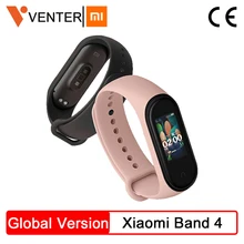 Xiaomi mi Band 4 Smart mi band 4 фитнес-трекер цветной экран частота сердечных сокращений 135 мАч Водонепроницаемый 50 м AI умный Браслет