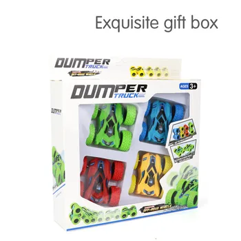 

High quality New Inertial Double-sided Dump Truck Speed Shock Climbing 360 Degree Flip Toy Car Birthday Gifts Kids Toys Children