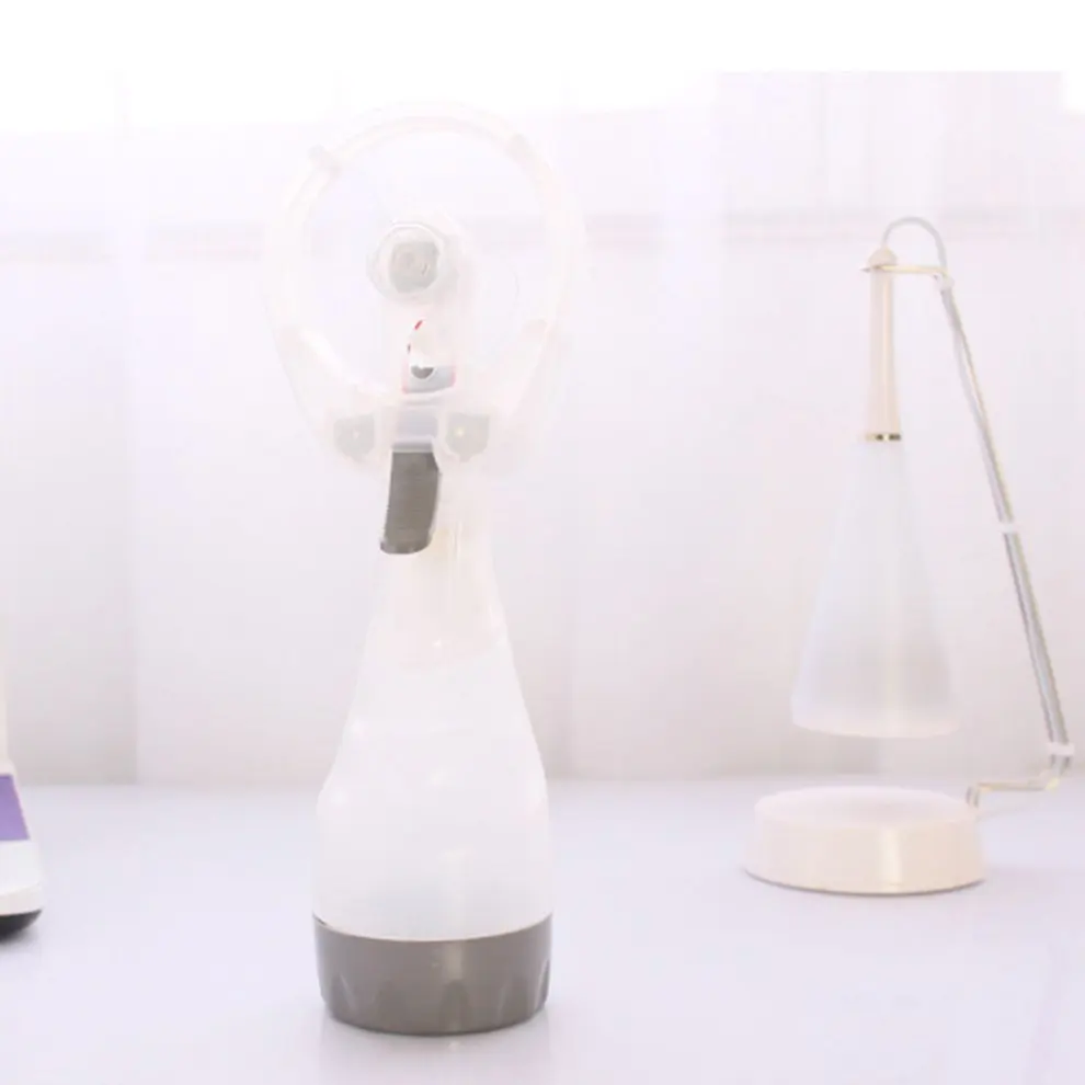 

Mini Spray Fan/Water Jet Fan Cooling Fan Hand-held Water Mist Fan Battery Power Mist Store Bottle Summer Heat Repellent