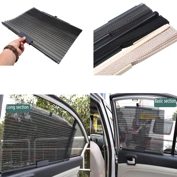 

1 PCS Auto automatic retractable parasol car Side Window mesh sun shade car sunshade sun protector curtains for cars 60*46cm