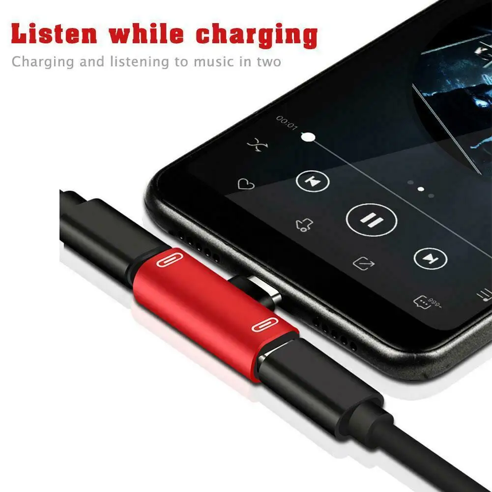 Двойной тип C USB-C наушники аудио зарядка зарядное устройство адаптер сплиттер конвертер для Xiaomi для huawei дропшиппинг