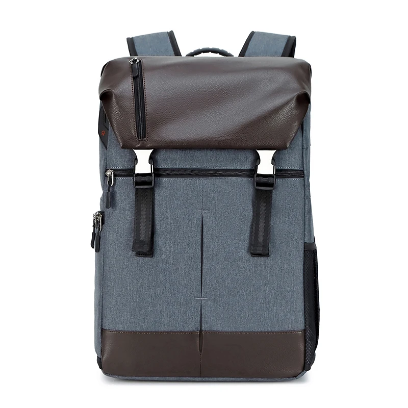 CAREELL C3081 новая кожаная универсальная сумка для камеры для фотосъемки SLR микро одиночный рюкзак большой емкости Дорожная сумка для ноутбука - Цвет: Темно-серый