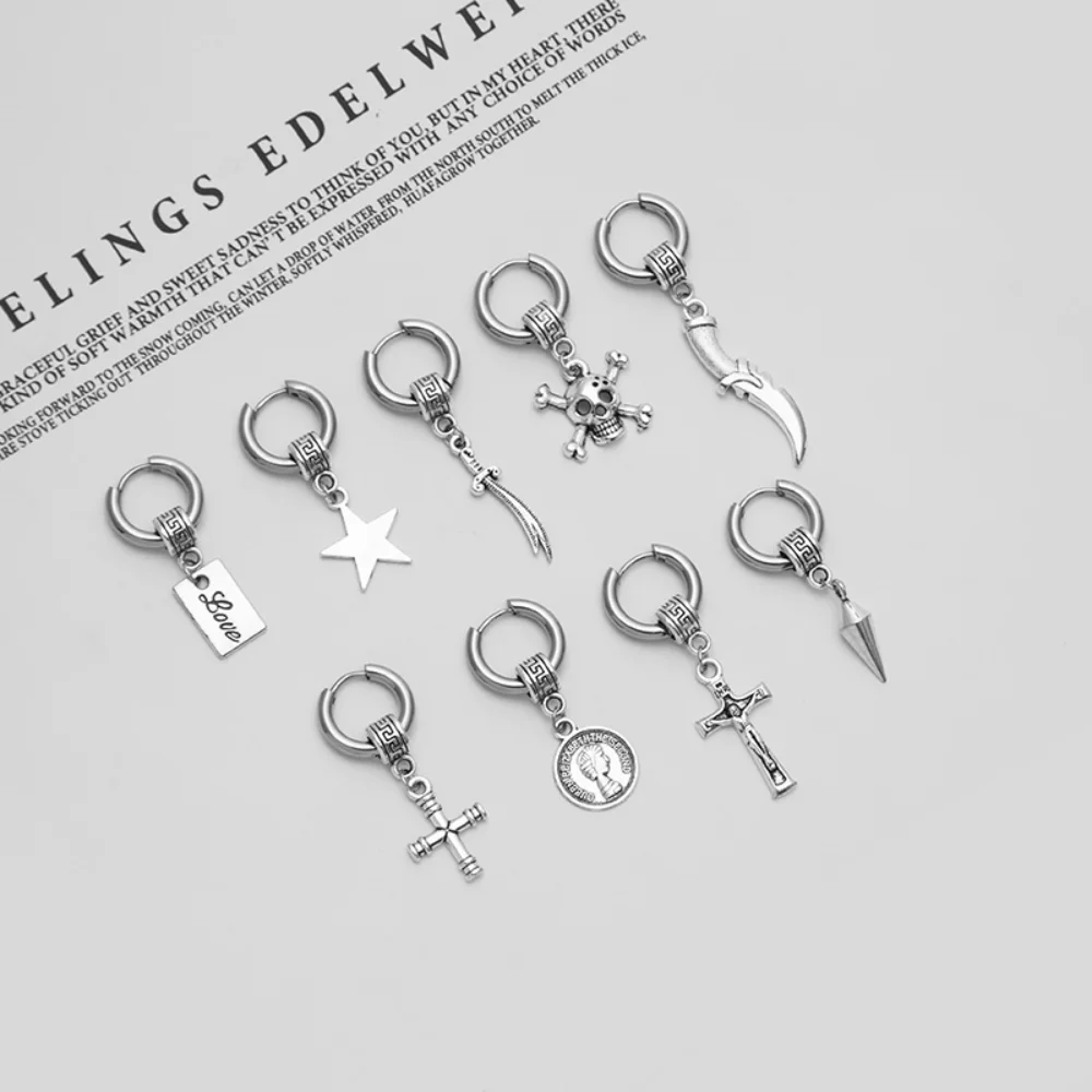 Серьги-подвески из нержавеющей стали в стиле хип-хоп панк вечерние п | Украшения и