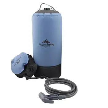 

Multi-Function 11L PVC Outdoor Inflatable Shower Bucket Foot Pressure Shower Water Bag Portable Camp Shower Bathing Car Wash Bag